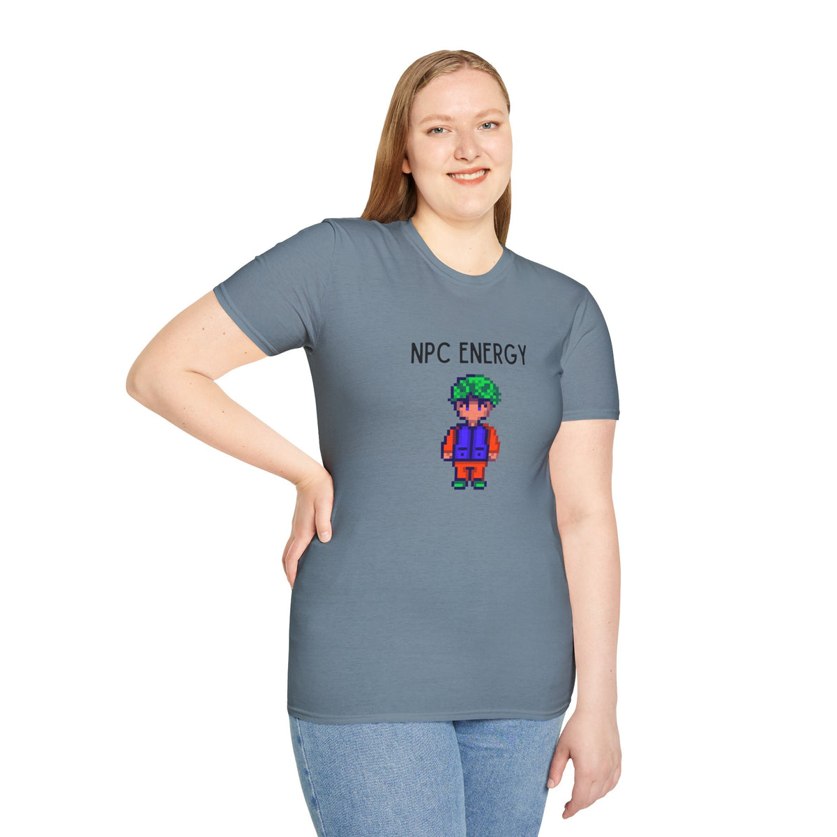 NPC Energy T‑Shirt — Retro Pixel Gamer Tee