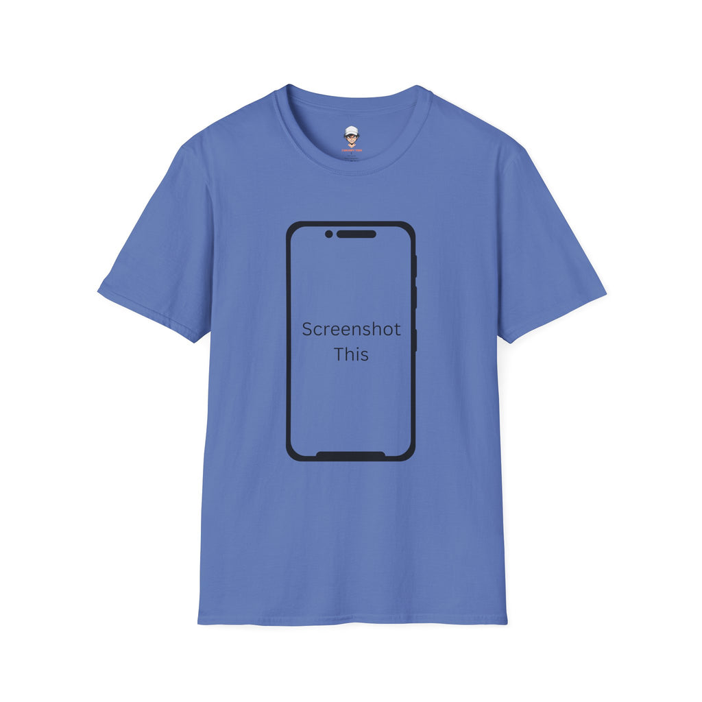 Screenshot This T-Shirt — Funny Phone Outline Graphic Tee
