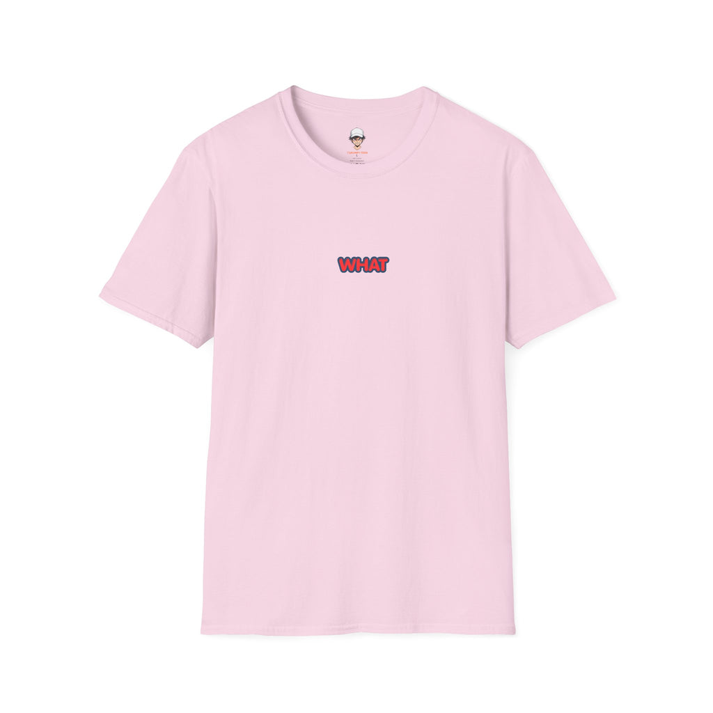 Retro 'WHAT' Chest Print Tee