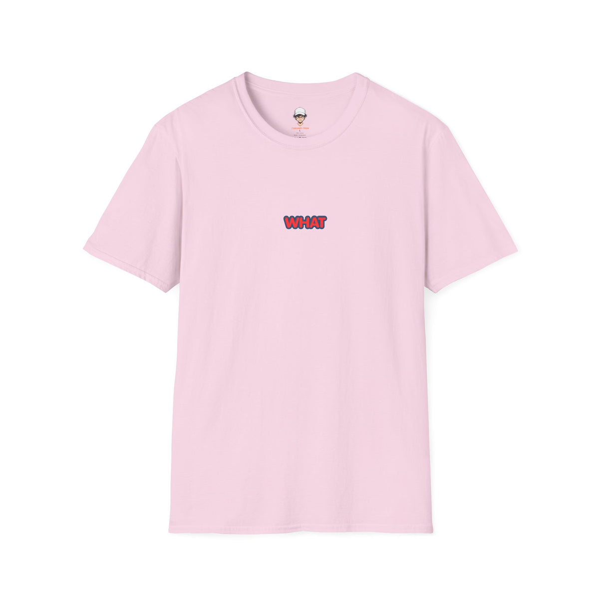 Retro 'WHAT' Chest Print Tee