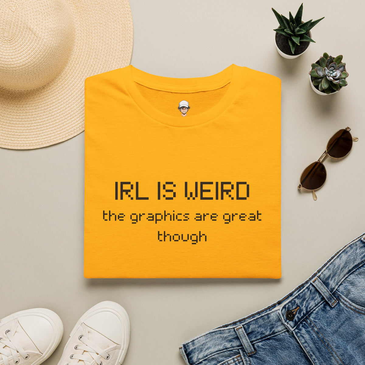 IRL Is Weird - Minimalist Graphic Tee