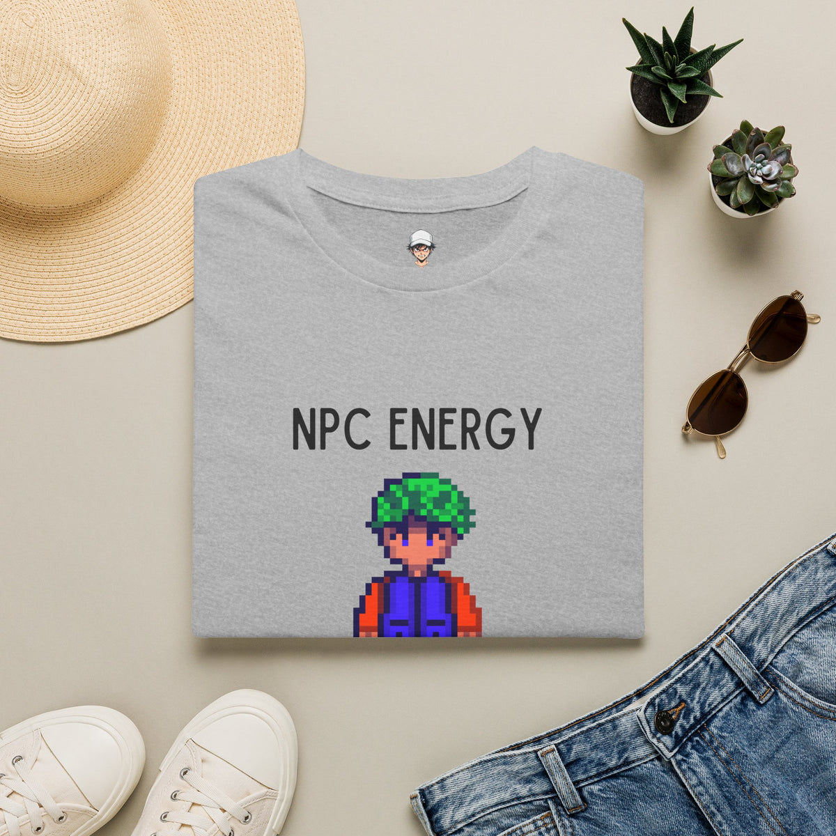 NPC Energy T‑Shirt — Retro Pixel Gamer Tee