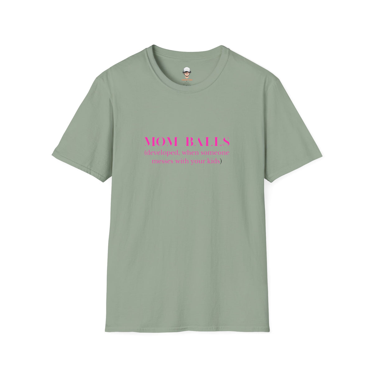 Mom Balls T‑Shirt — “Mom Balls (developed when someone messes with your kids)” Bold Parenting Tee