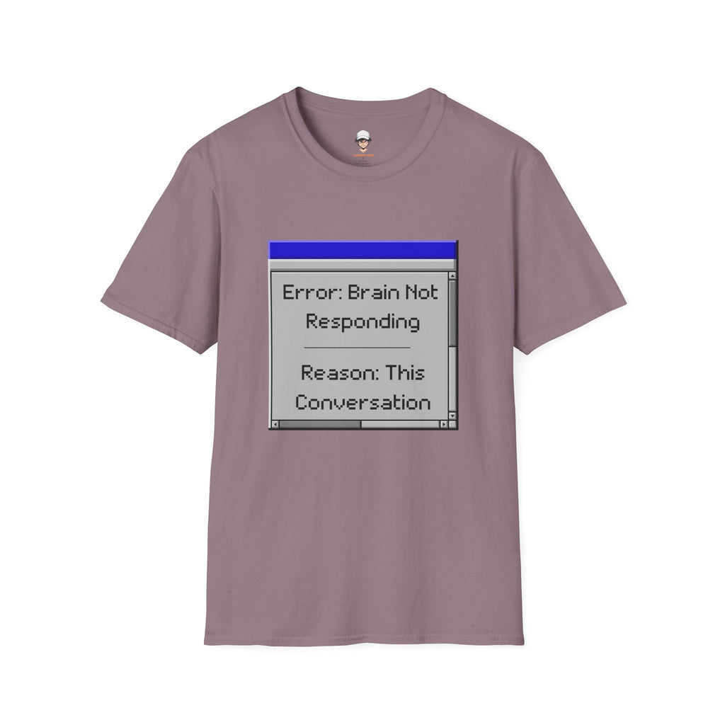Error: Brain Not Responding T-Shirt — Retro Computer Graphic Tee