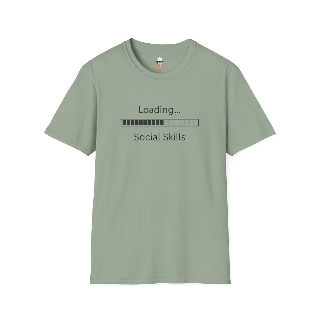 Loading Social Skills T-Shirt — Funny Introvert Shirt, Social Anxiety Humor Tee
