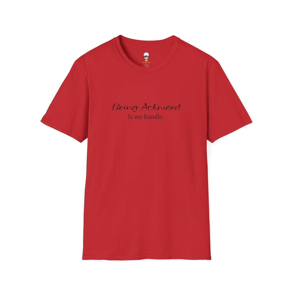 Being Awkward Is My Handle T-Shirt — Funny Introvert Graphic Tee