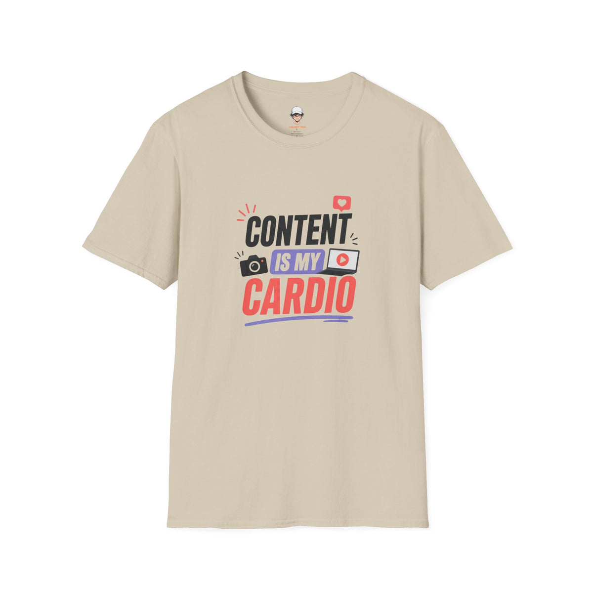 Content Is My Cardio T-Shirt — Social Media Creator Graphic Tee