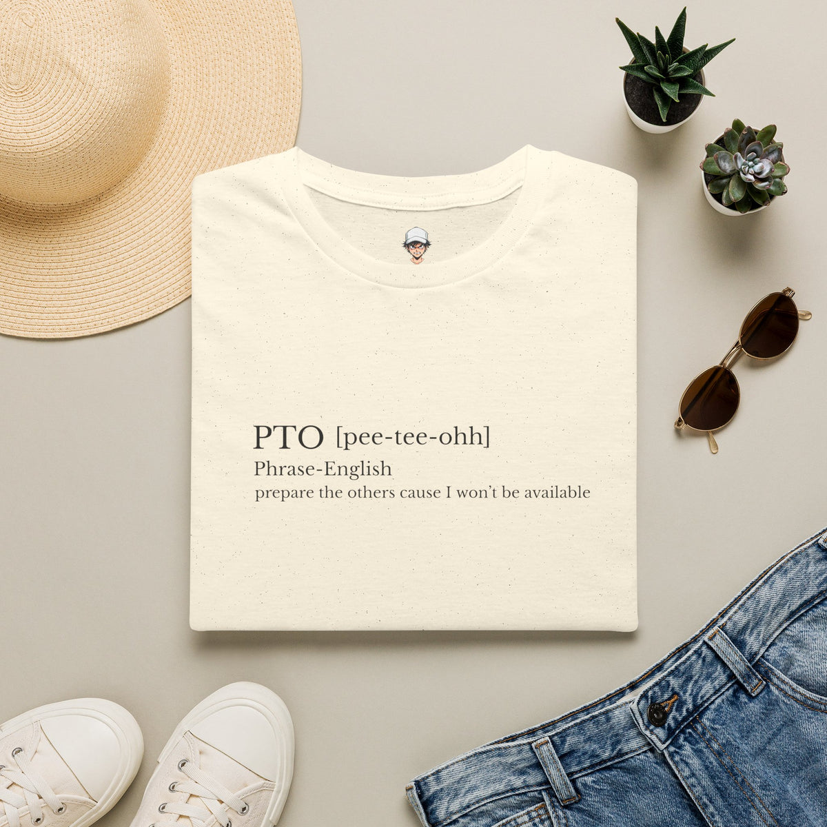 PTO Definition T-Shirt — Funny Vacation/Out-of-Office Tee for Workers