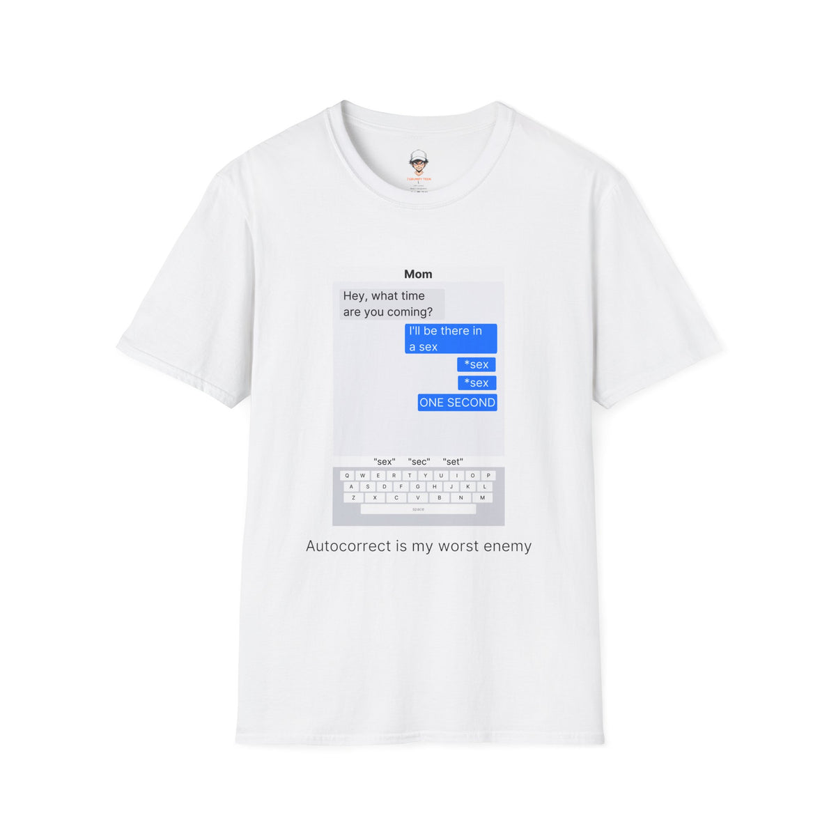 Autocorrect is my worst enemy T‑Shirt — Speech Bubble Graphic Tee
