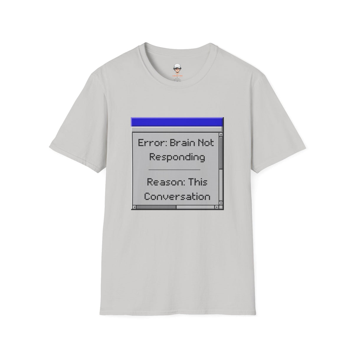 Error: Brain Not Responding T-Shirt — Retro Computer Graphic Tee