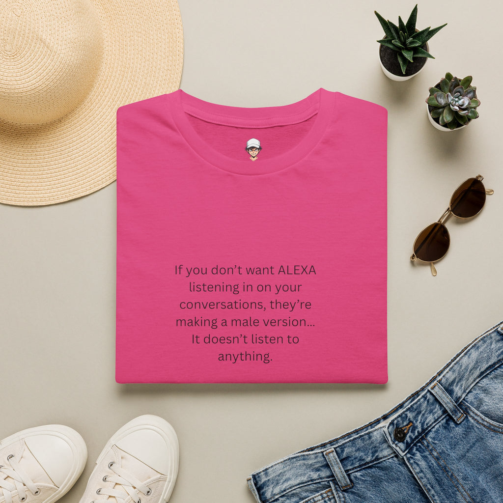 "If you don't want ALEXA listening..." there’s a male version coming out