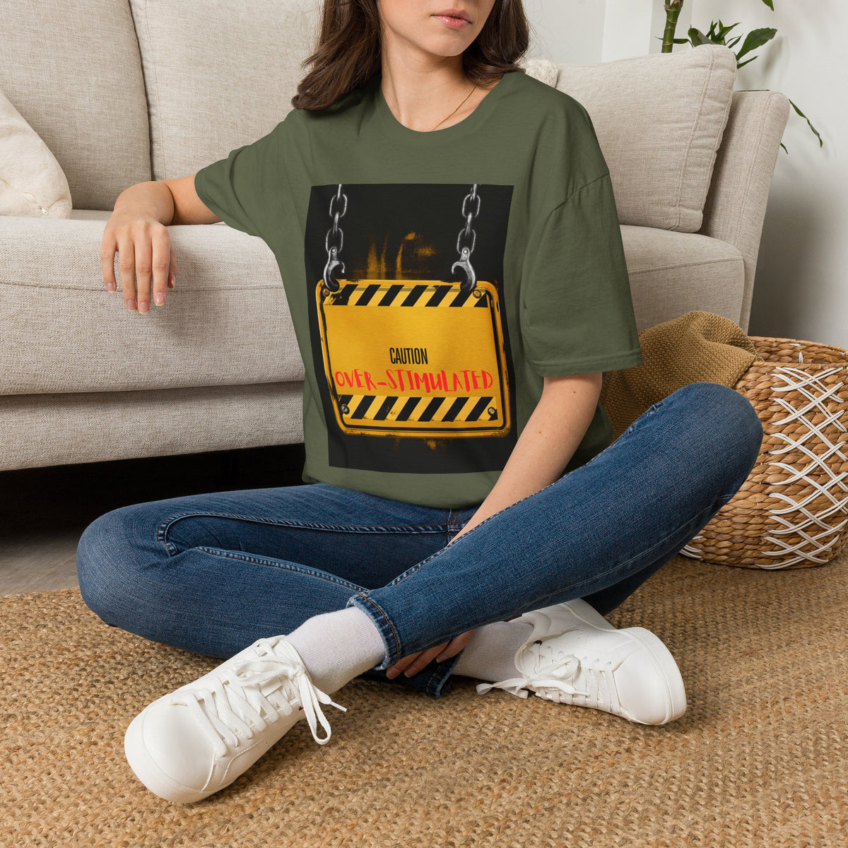 Caution: Over-Stimulated Graphic Tee