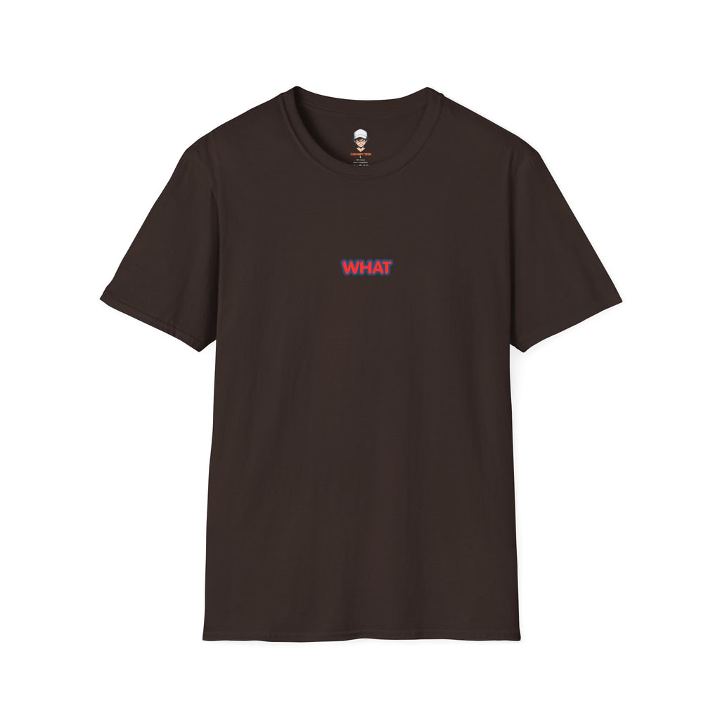 Retro 'WHAT' Chest Print Tee