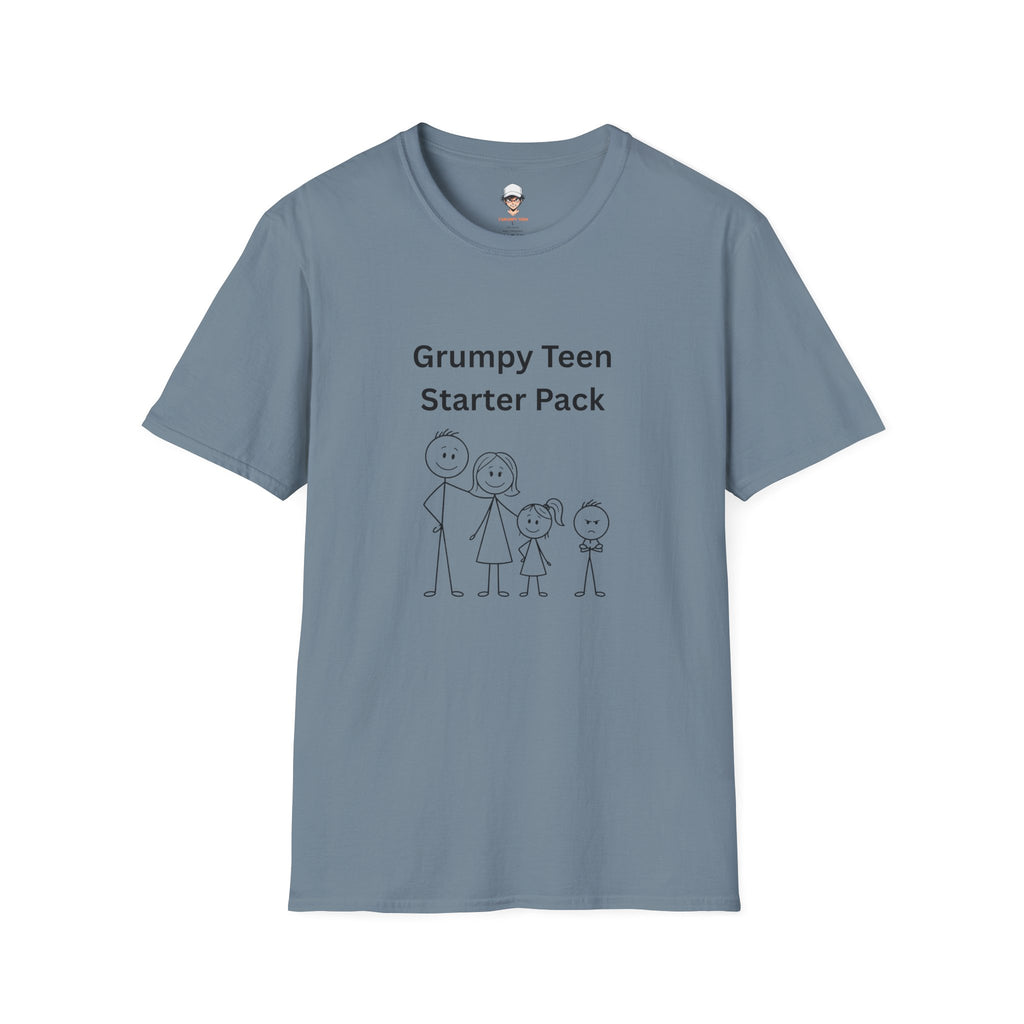 Grumpy Teen Starter Pack T‑Shirt — Funny Family Sarcastic Tee