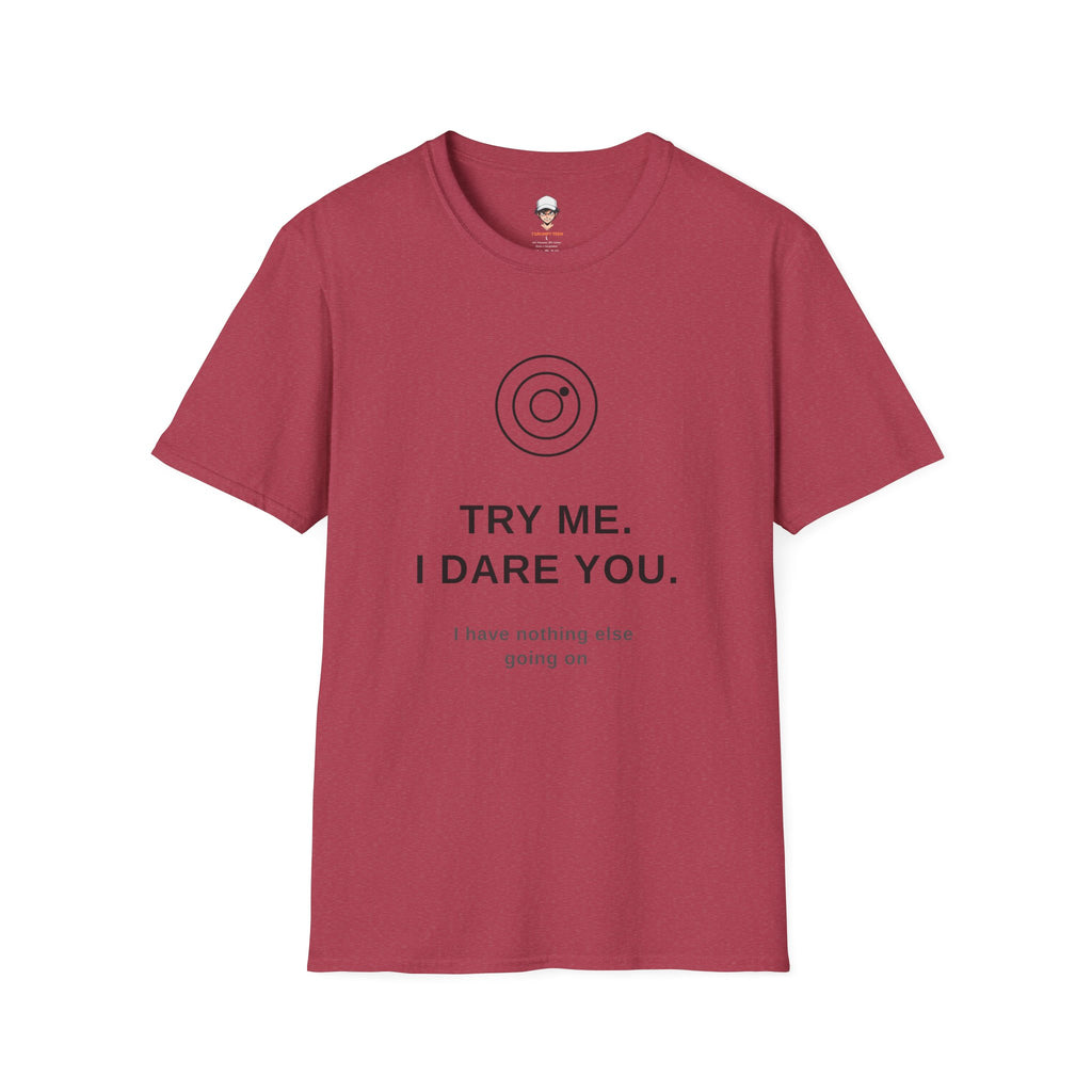 "Try Me" Graphic T-Shirt — Minimal Statement Tee