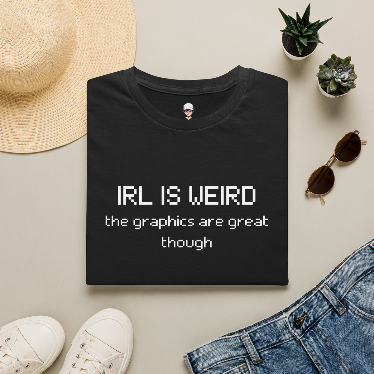 IRL Is Weird - Minimalist Graphic Tee