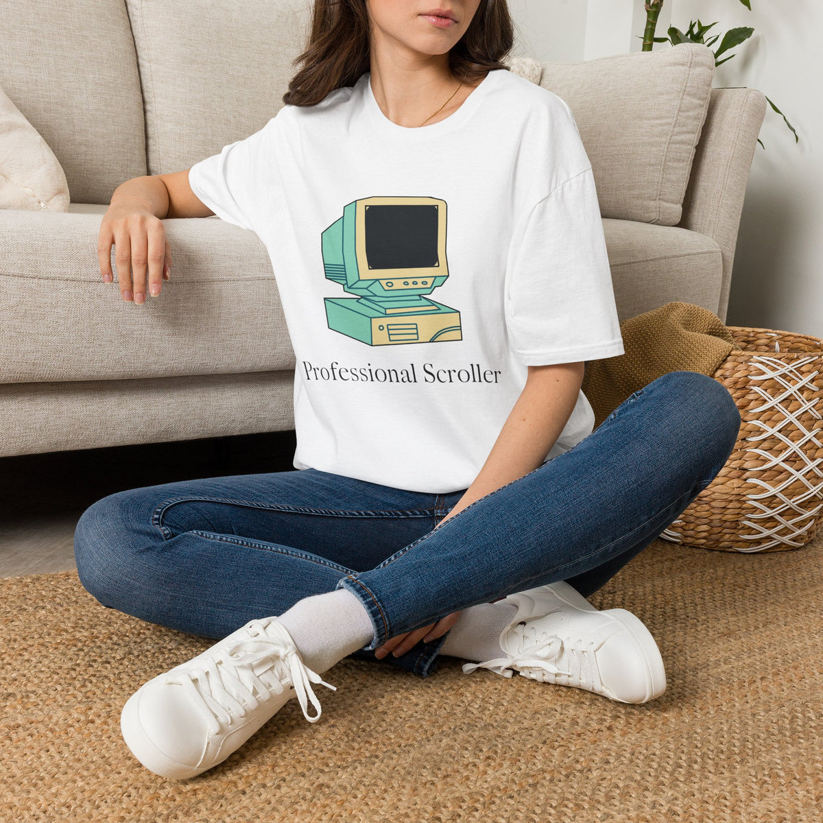 Retro Computer Illustration T-Shirt | Vintage PC Graphic Tee