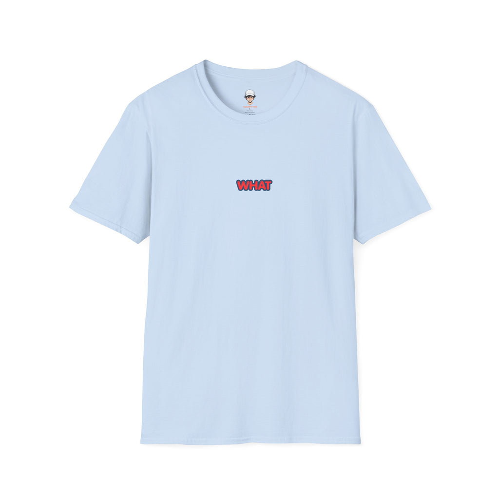 Retro 'WHAT' Chest Print Tee