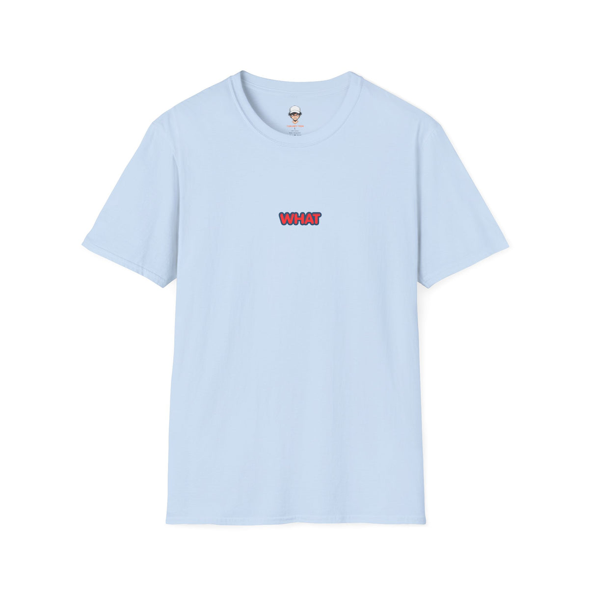 Retro 'WHAT' Chest Print Tee