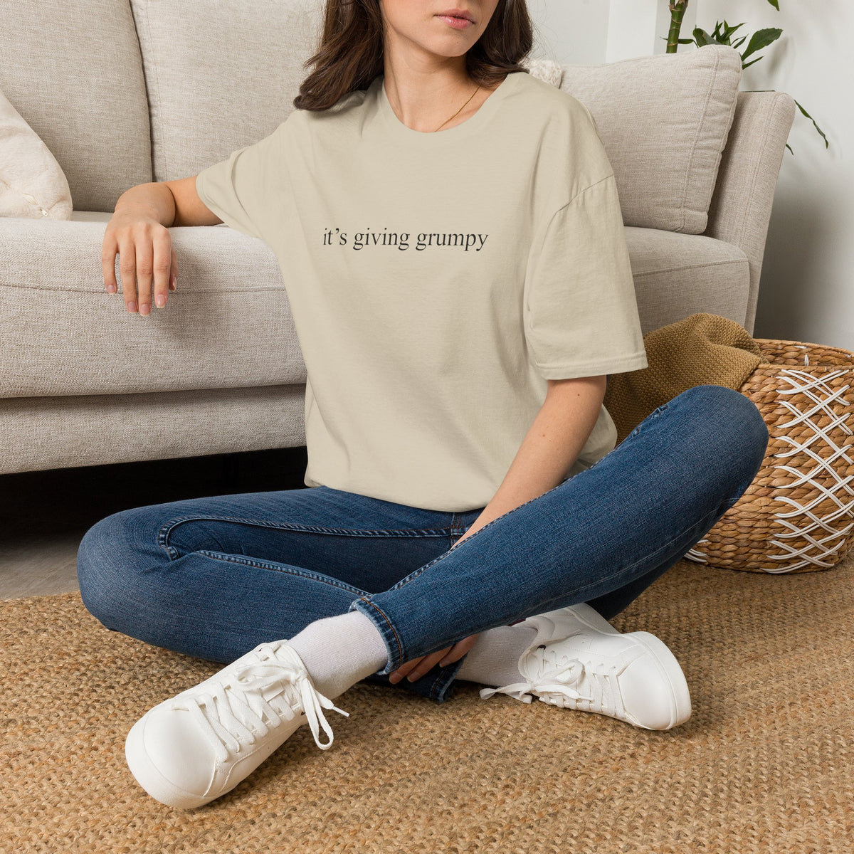 it's giving grumpy T‑Shirt — Minimalist Graphic Tee