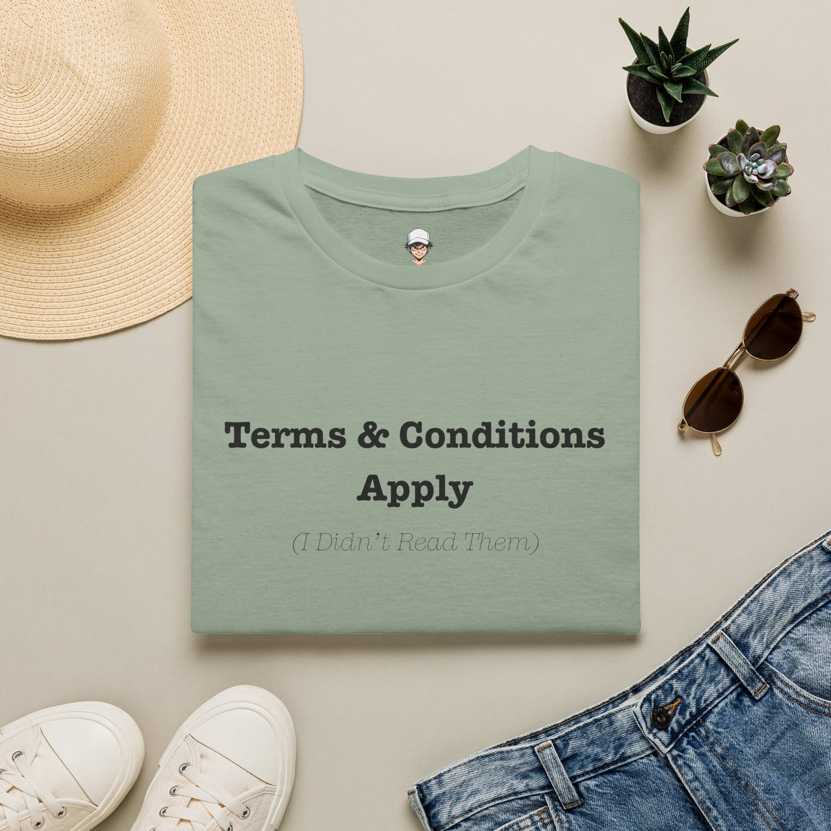 Terms & Conditions Apply T-Shirt — Minimalist Casual Graphic Tee