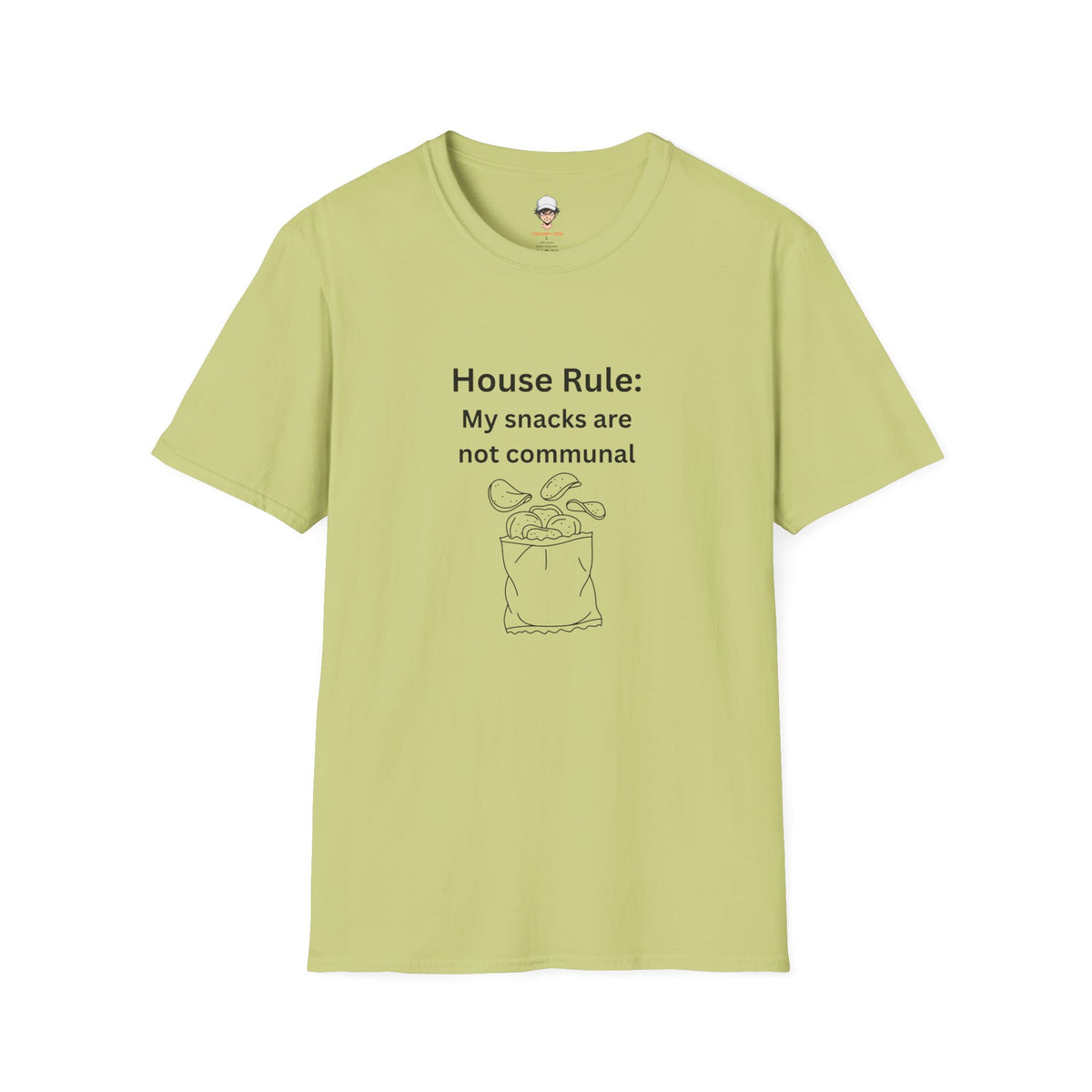 House Rule T-Shirt — "My Snacks Are Not Communal" Funny Casual Tee