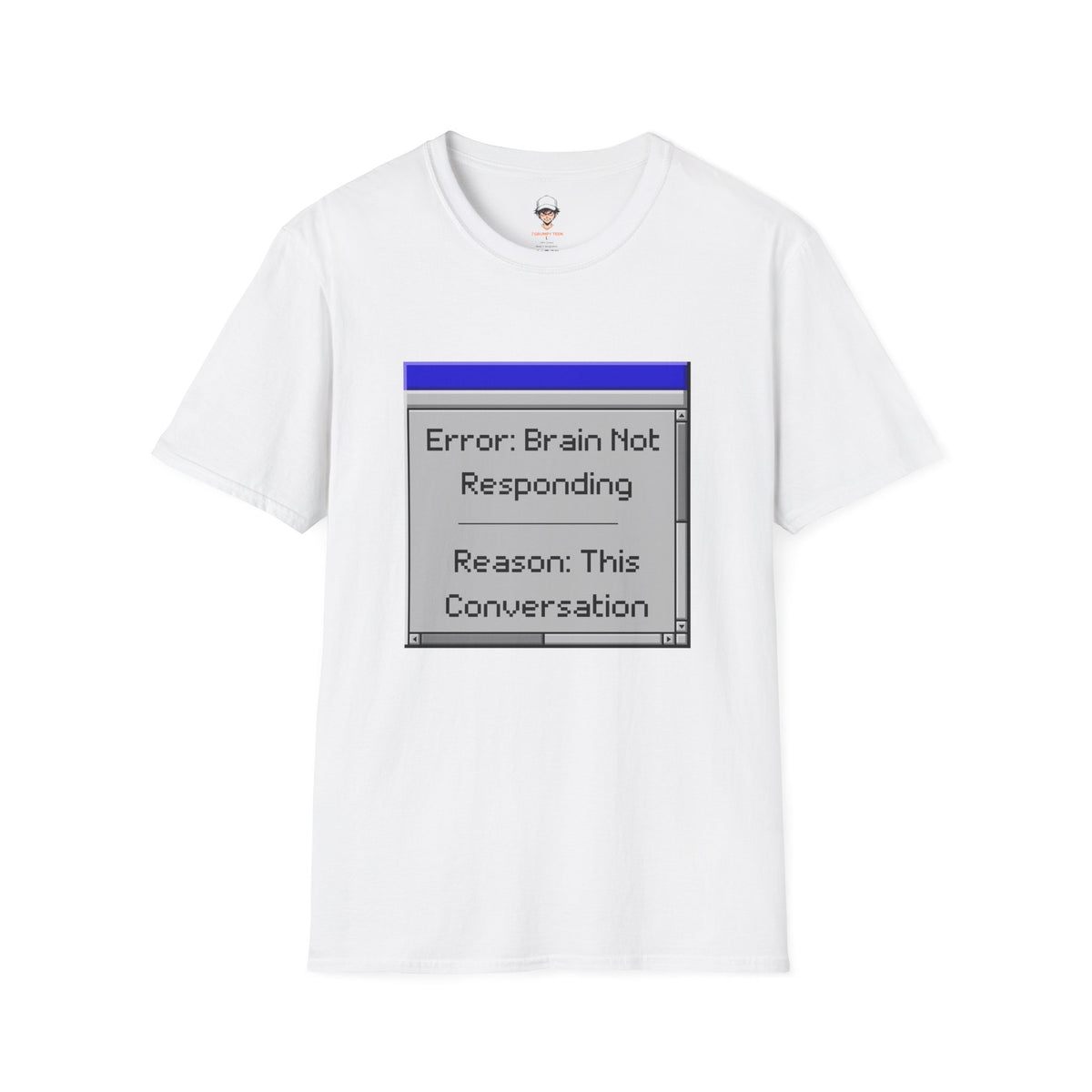Error: Brain Not Responding T-Shirt — Retro Computer Graphic Tee