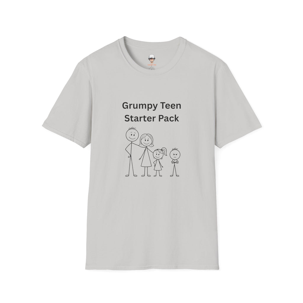 Grumpy Teen Starter Pack T‑Shirt — Funny Family Sarcastic Tee