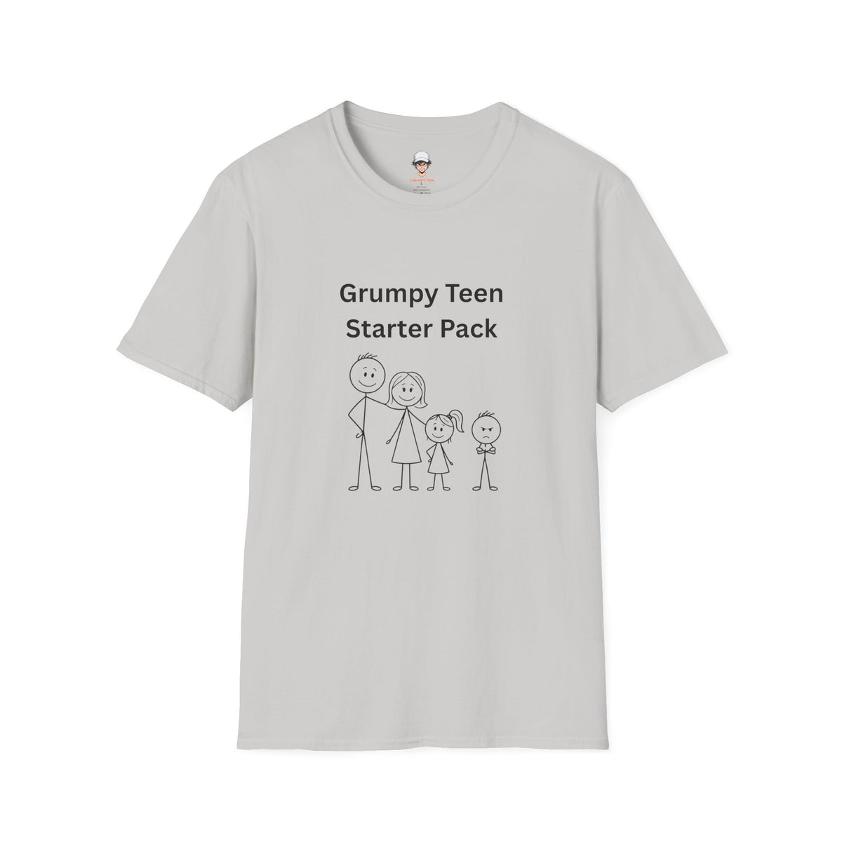 Grumpy Teen Starter Pack T‑Shirt — Funny Family Sarcastic Tee