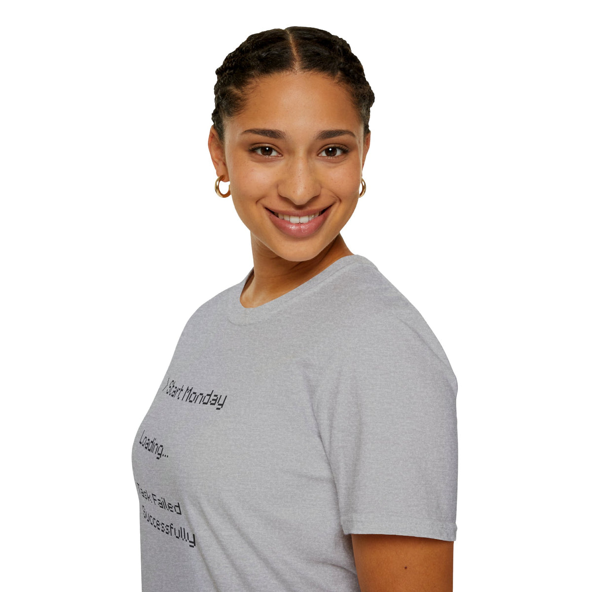 Monday Loading T-Shirt — Funny Lazy Monday Graphic Tee