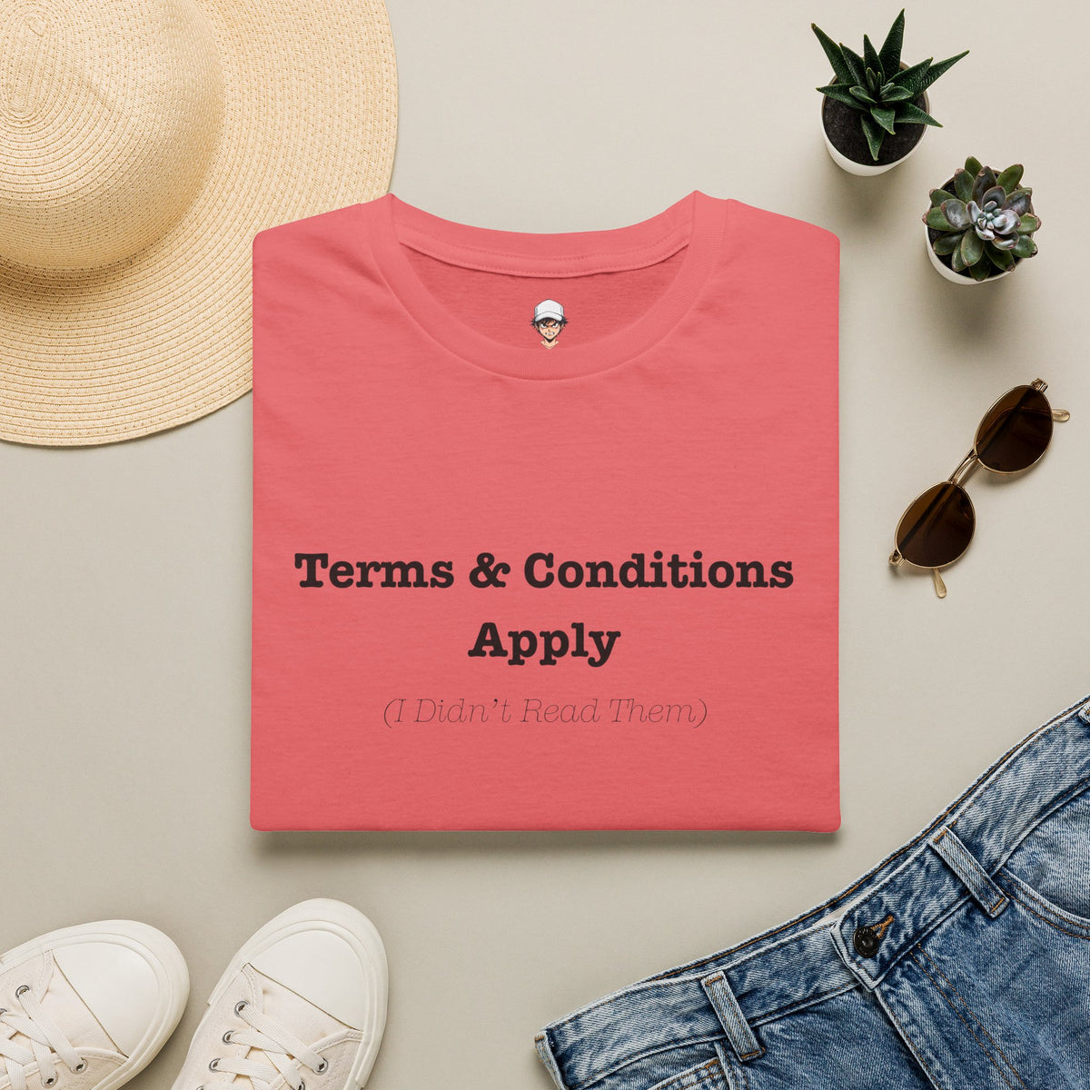 Terms & Conditions Apply T-Shirt — Minimalist Casual Graphic Tee