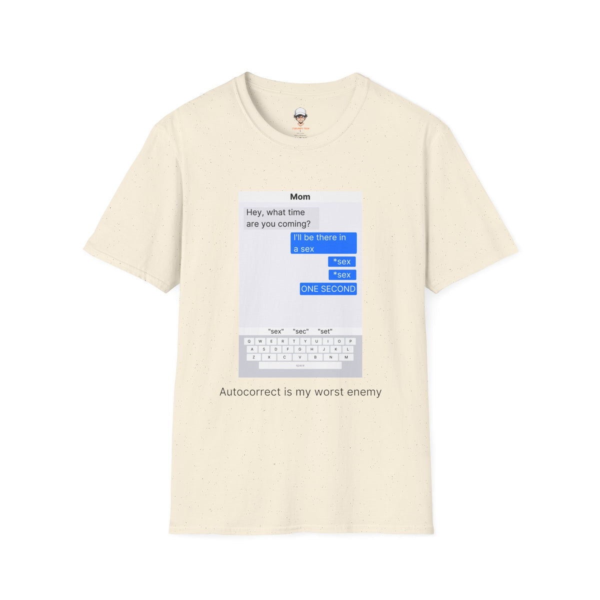Autocorrect is my worst enemy T‑Shirt — Speech Bubble Graphic Tee