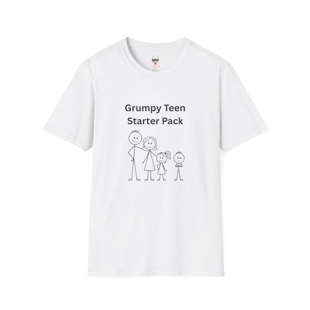 Grumpy Teen Starter Pack T‑Shirt — Funny Family Sarcastic Tee