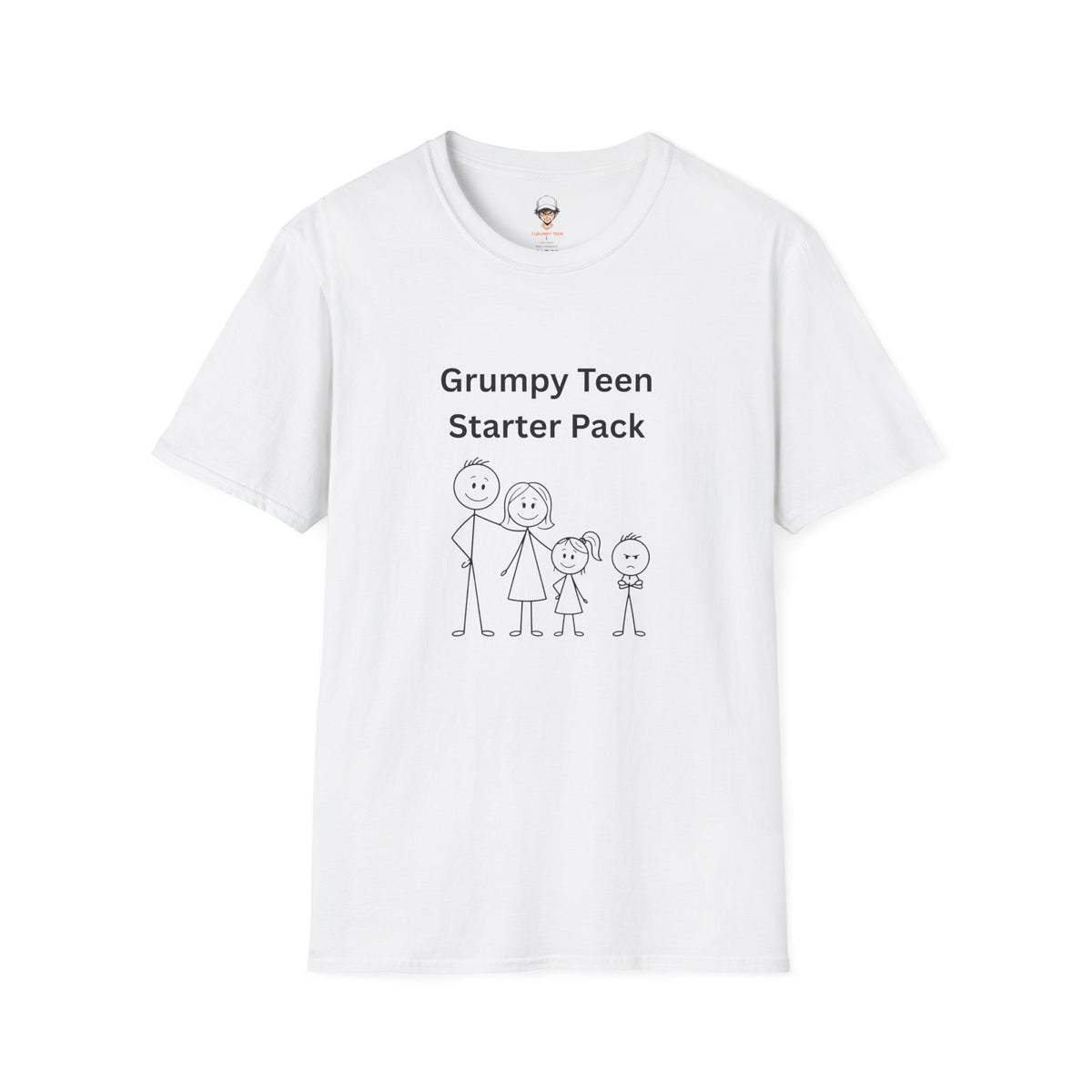 Grumpy Teen Starter Pack T‑Shirt — Funny Family Sarcastic Tee