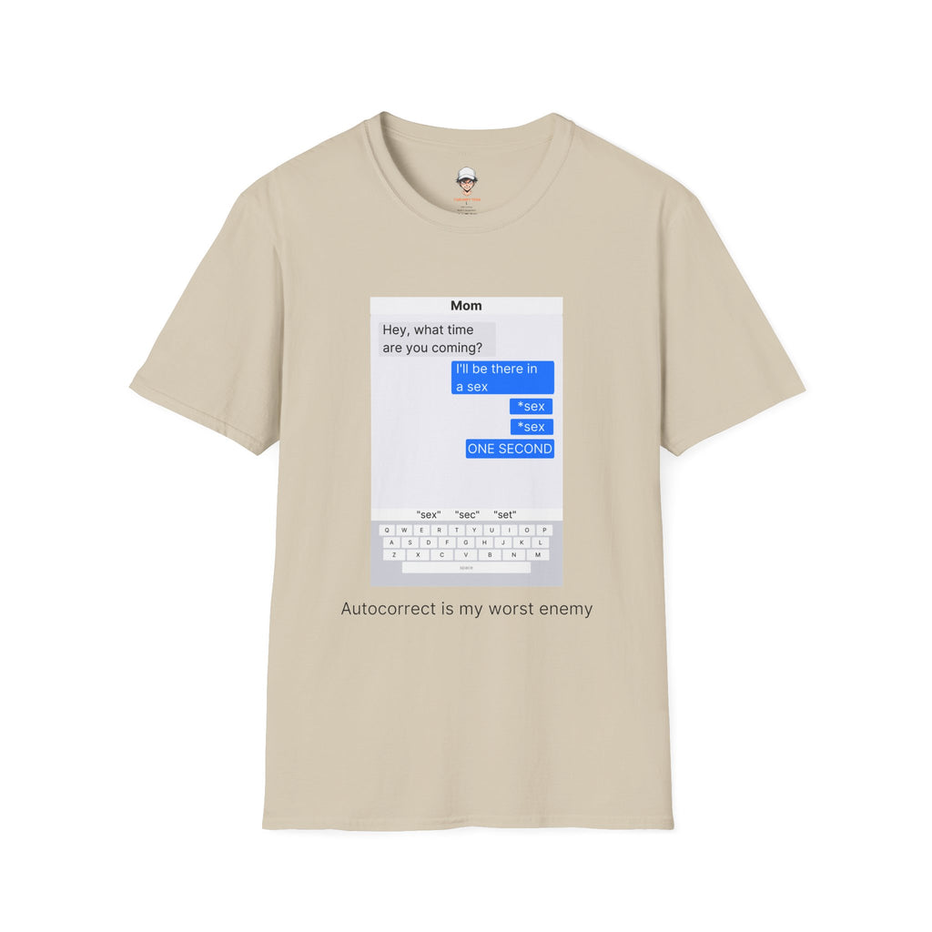 Autocorrect is my worst enemy T‑Shirt — Speech Bubble Graphic Tee