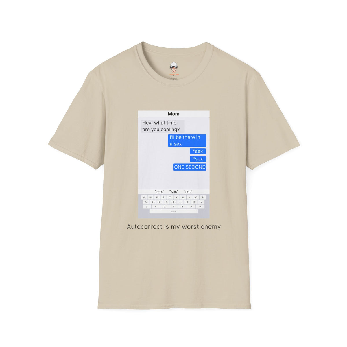 Autocorrect is my worst enemy T‑Shirt — Speech Bubble Graphic Tee