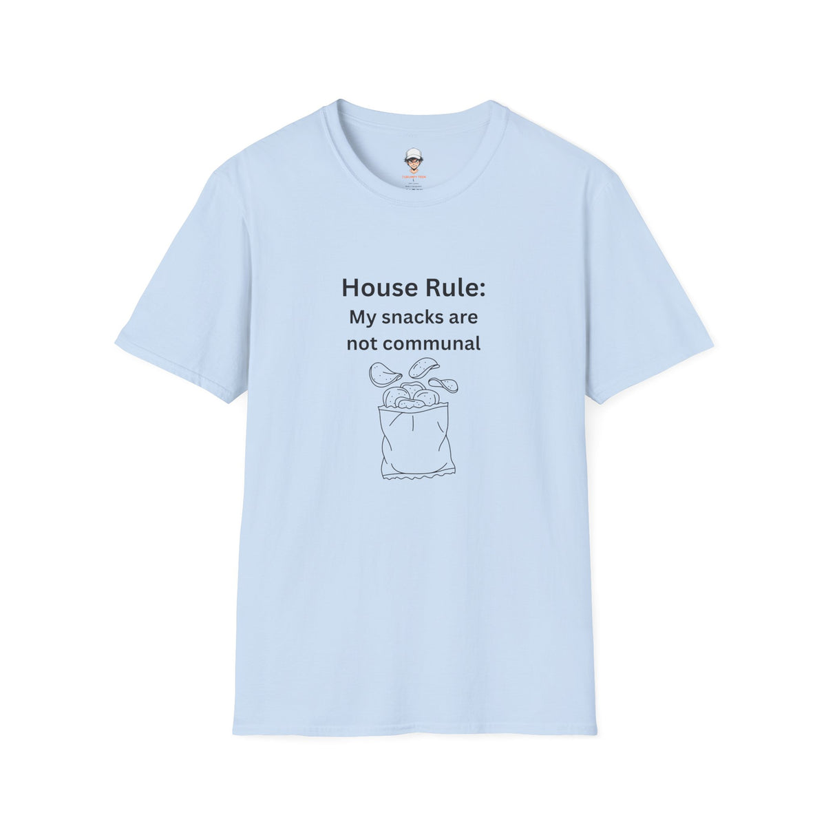 House Rule T-Shirt — "My Snacks Are Not Communal" Funny Casual Tee