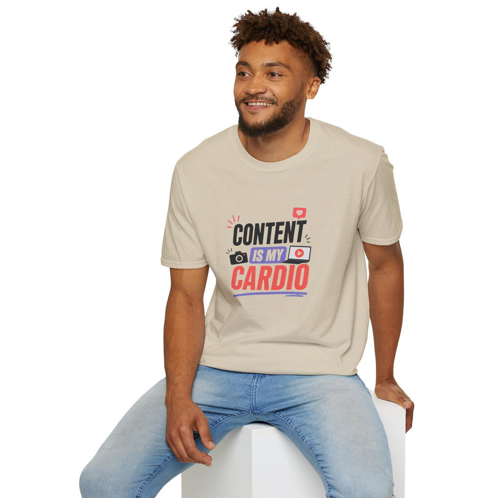 Content Is My Cardio T-Shirt — Social Media Creator Graphic Tee