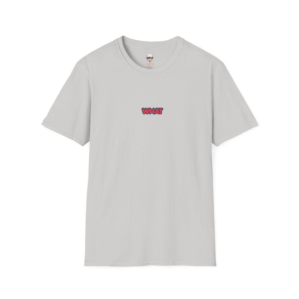 Retro 'WHAT' Chest Print Tee