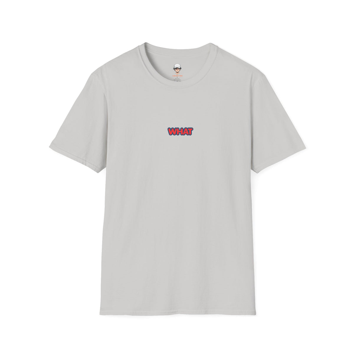 Retro 'WHAT' Chest Print Tee
