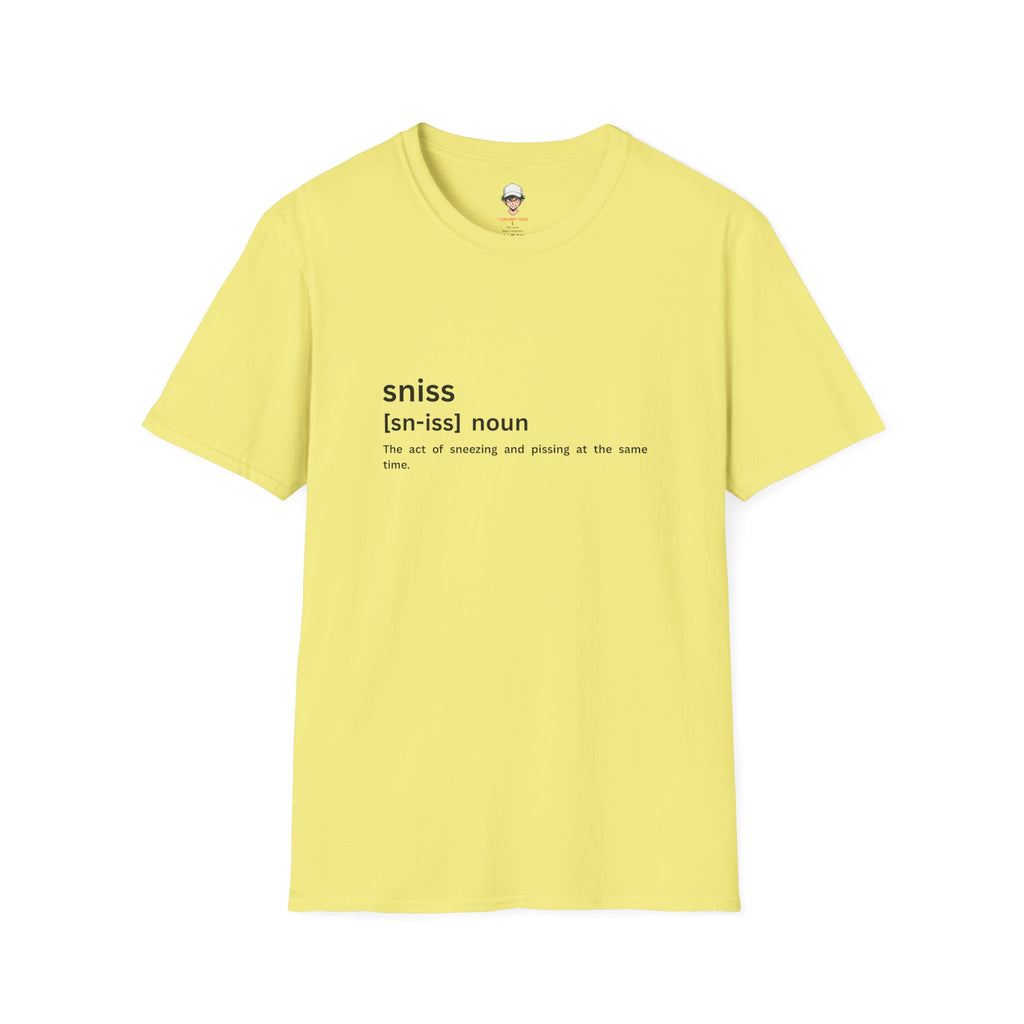 Sniss Definition T-Shirt — Funny ‘sniss’ Dictionary Tee