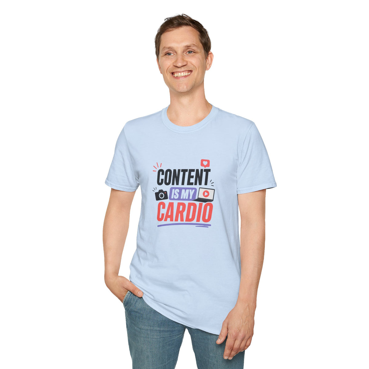 Content Is My Cardio T-Shirt — Social Media Creator Graphic Tee
