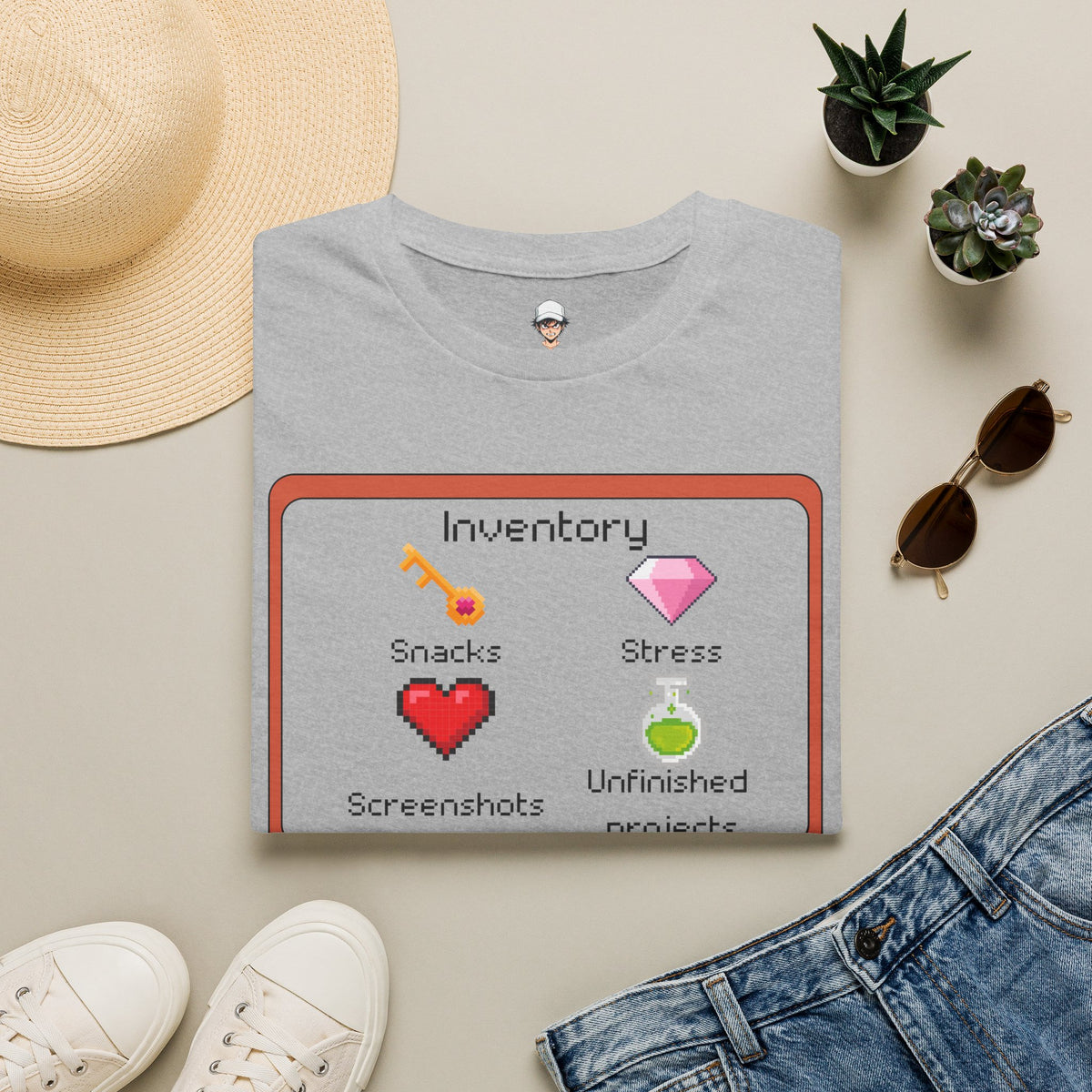 Gaming Inventory T-Shirt — Graphic Tee