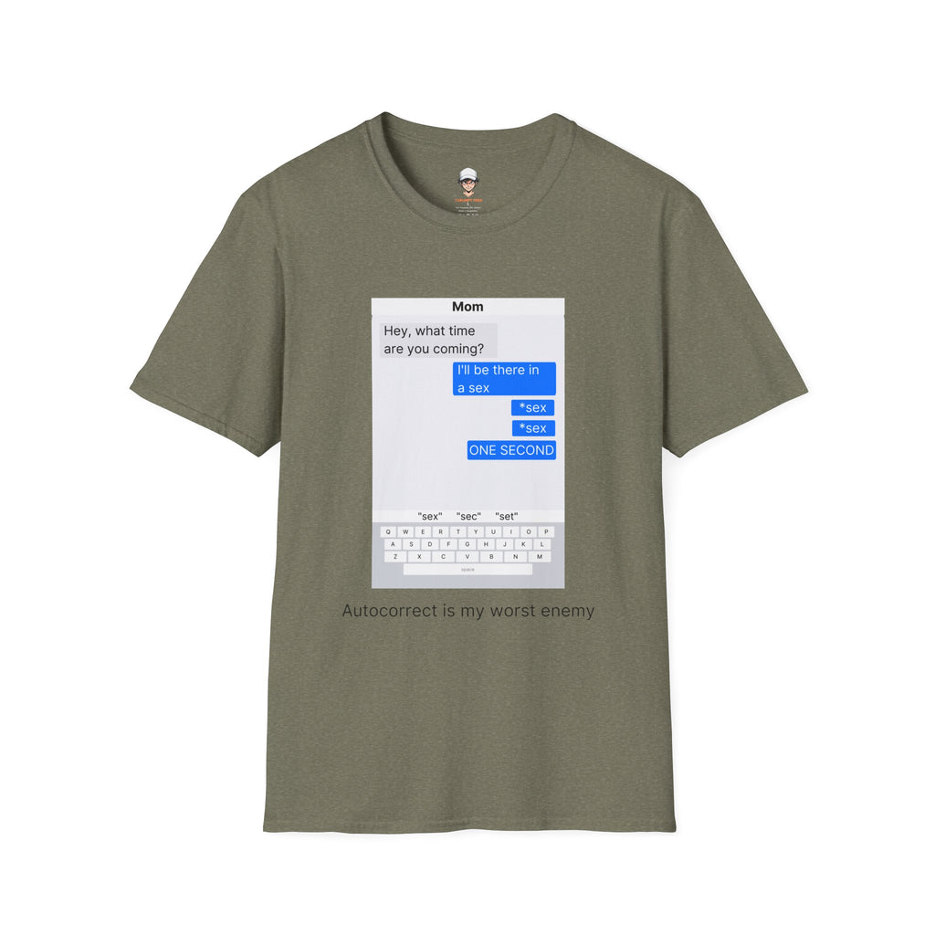 Autocorrect is my worst enemy T‑Shirt — Speech Bubble Graphic Tee