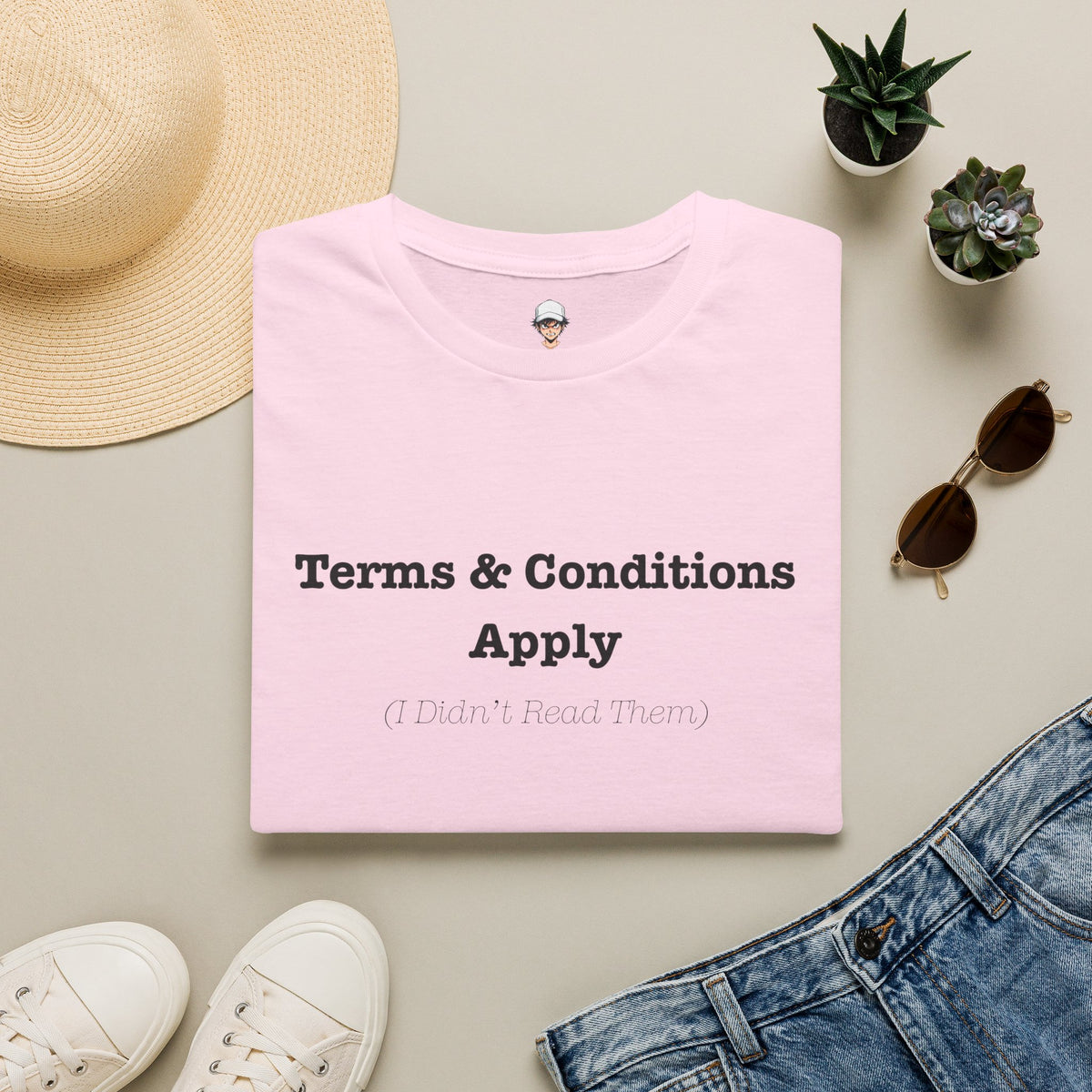 Terms & Conditions Apply T-Shirt — Minimalist Casual Graphic Tee