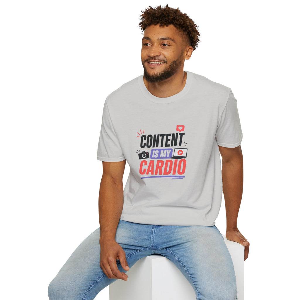 Content Is My Cardio T-Shirt — Social Media Creator Graphic Tee