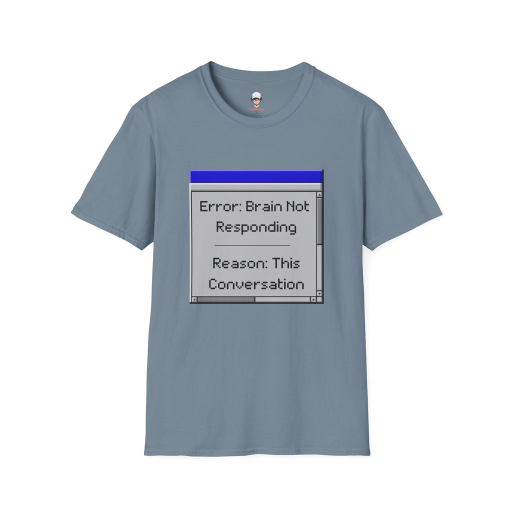 Error: Brain Not Responding T-Shirt — Retro Computer Graphic Tee