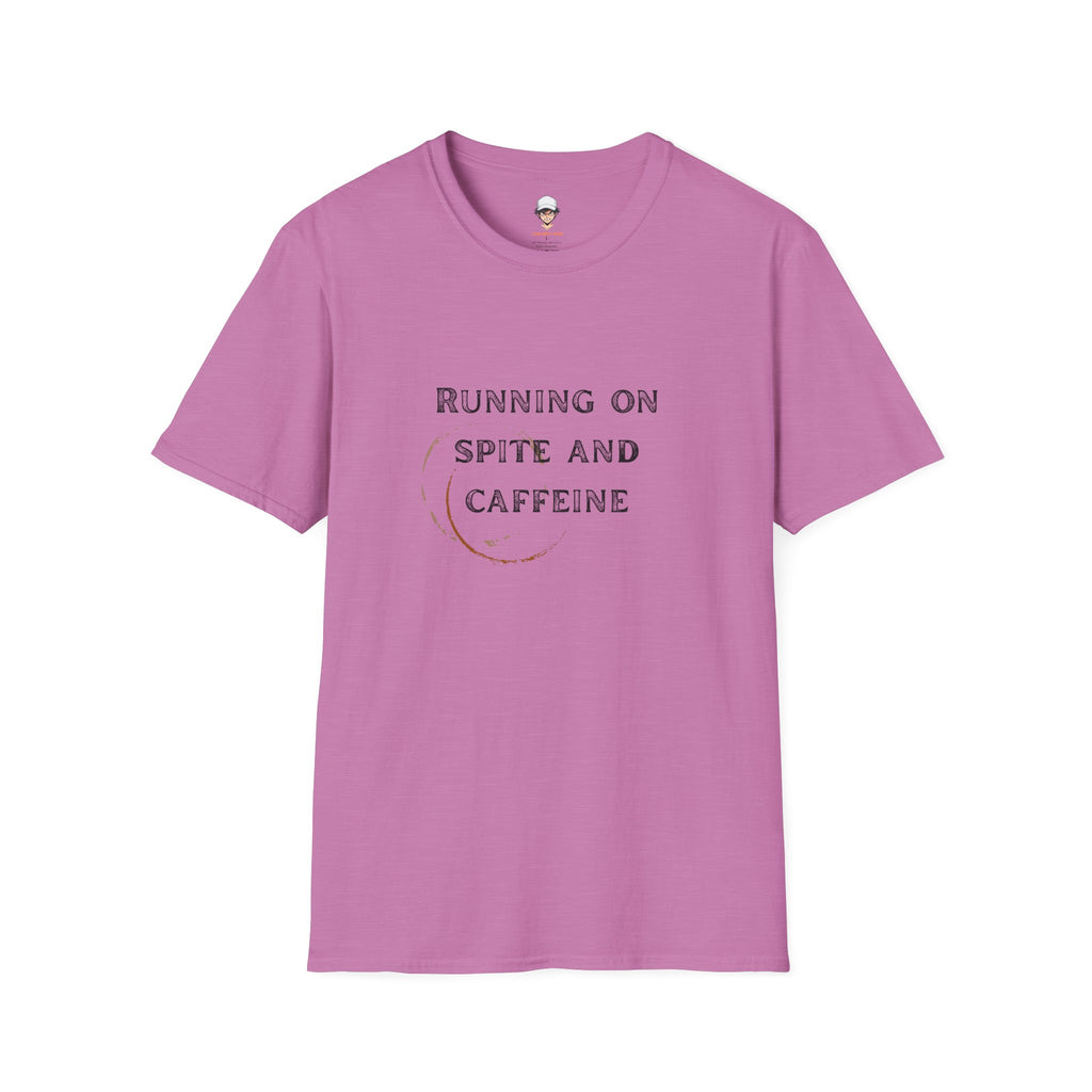 Running on Spite and Caffeine — Coffee Stain Graphic T-Shirt