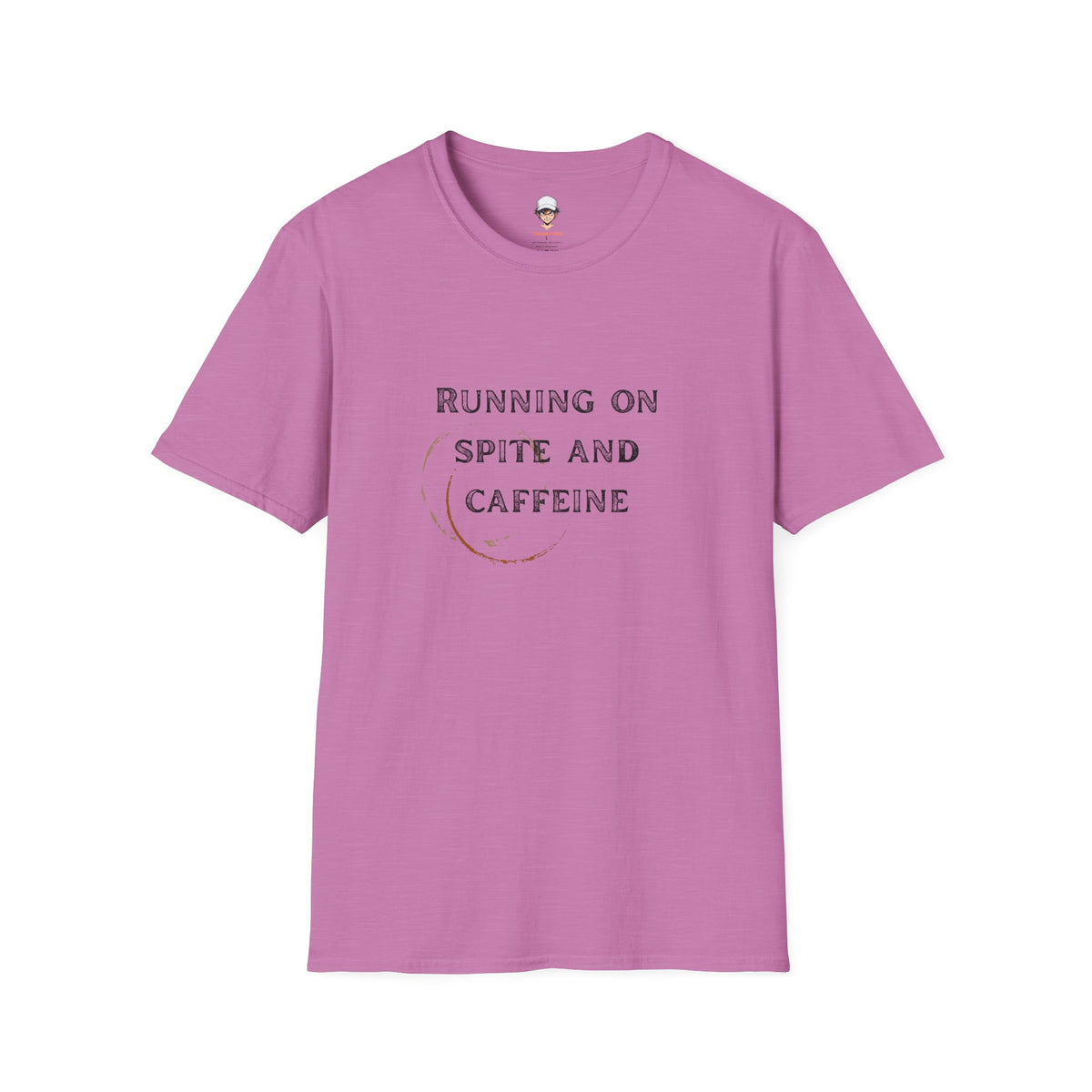 Running on Spite and Caffeine — Coffee Stain Graphic T-Shirt