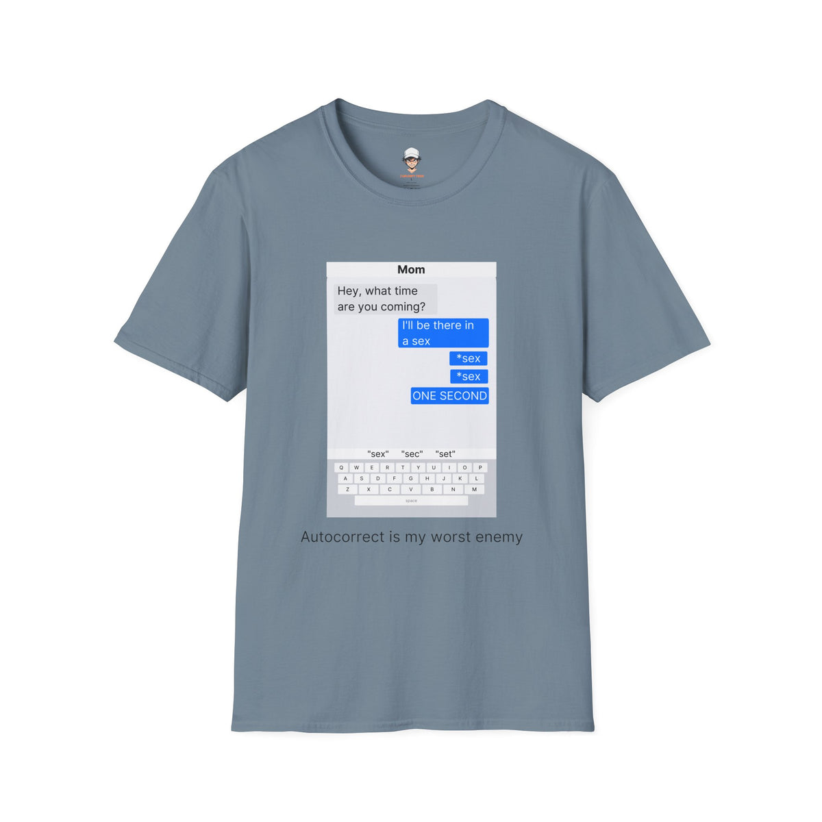 Autocorrect is my worst enemy T‑Shirt — Speech Bubble Graphic Tee